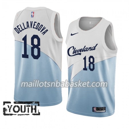 Maillot Enfant Cleveland Cavaliers Matthew Dellavedova 18 2018-19 Nike Bleu Blanc Swingman